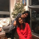 Shriya Saran, smile, with friend