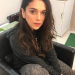 Aditi Rao Hydari, work, shooting, black dress