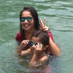 Anikha Surendran, Baby Anika, glamorous, swimming pool