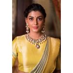 Anisha Ambrose, Vanjagar Ulagam actress, yellow saree, old look