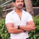 Arun Vijay, handsome, white dress