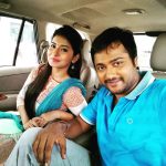 Bobby Simha, Reshmi Menon, bule dress, car, selfie