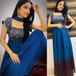 Janani Iyer, Bigg Boss 2 Tamil, rare picture, blue colour, large size