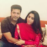 Jayam Ravi, Aarthi, Old getup, Sitting