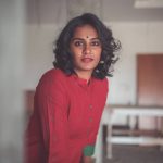 Lakshmi Priyaa Chandramouli, red dress, recent