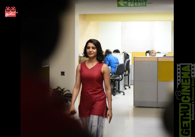 U Turn, Samantha, Red Dress, Hair Style - Gethu Cinema U Turn, Samantha, Red Dress, Hair Style - Gethu Cinema