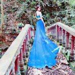 Vedhika in bridge holidaying in blue outfit  (18)