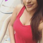 Yaashika Aanand,  red Dress, Top view, suggestive