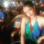 anaika soti photo curlies goa blue green dress(24)