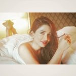 anaika soti white dress photoshoot in bed  (23)