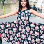 anukreethy vas Miss TamilNadu India 2018 flower braided frock  (17)