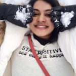 rachitha dinesh mahalakshmi Saravanan Meenakshi actress, instagram and travel photos  (3) in white  winter wear in UK snow close up