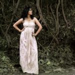 Actress of Sacred Games, Sexy Durga Rajshri Deshpande in  white dress saree gown (1)