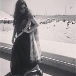 Actress of Sacred Games, Sexy Durga Rajshri Deshpande’s black and white photo free hair bun candid (1)