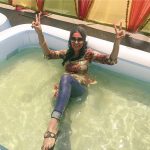 Alankrita Sahai celebrating holi