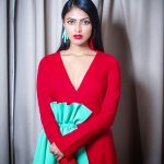 Amala Paul, red dress, 2018