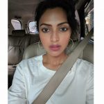 Amala Paul, without makeup, car