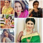 Anjena Kirti, saree, collage, yaagan movie