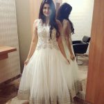 Anjena Kirti, white dress, full size, large size