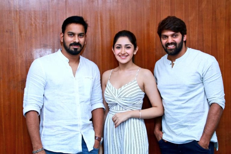 Ghajinikanth Press Meet Gallery | Arya, Sayyeshaa Saigal