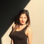 Iswarya Menon, black inner, photo shoot, glamour