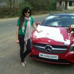 Kirti Kulhari with new benz car (7)