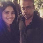 Megha Akash, gautham menon, selfie, black dress