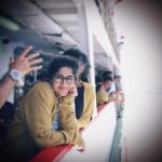 Megha Akash, hd, smile, boat, recent