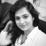 Ramya Pandiyan, black and white