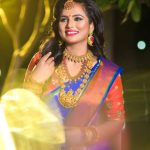 Ramya Pandiyan, saree, night, function, smile