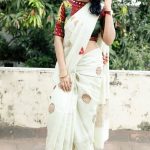 Ramya Subramanian, full size, saree, recent picture