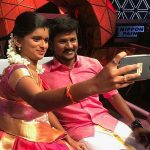 Senthil ganesh, Rajalakshmi, selfie, smile