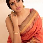 Shivani Rajashekar, red saree, unseen