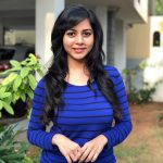 Suza Kumar, slim, smile, blue dress