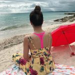 Trisha Krishnan, seductive, back side, beach