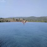 angira dhar chilling by the infinity pool