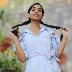 anupriya goenka  candid pic in blue shirt