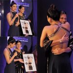 kubbra sait at award function designer dress