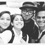 kubbra sait  black and white selfie with benny dayal