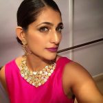 kubbra sait pink dress necklace selfie