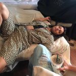 swara bhasker  relaxing coffee