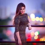 Aathmika, black dress, tight fit, seductive