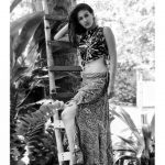 Amyra Dastur, black and white, slim hip