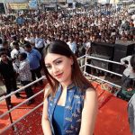 Anu Emmanuel, stage, fans, selfie