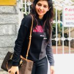 Athulya Ravi, black dress