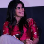 Boomerang Audio Launch, Megha Akash, sitting