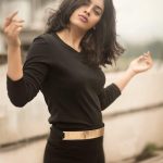 Nandita Swetha, black dress, photoshoot