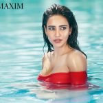 Neha Sharma, inside water, red, seductive