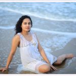 Pooja Ramachandran, Bigg Boss Telugu 2,  beach, white dress