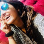 Priya Bhavani Shankar, smile, glass